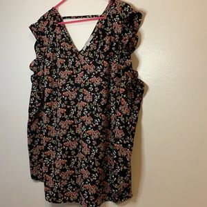 LOFT PLUS SIZE FLORAL BLOUSE